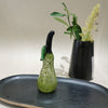 Murano Glass Style Decoration- Green Splash Pear Art Glass