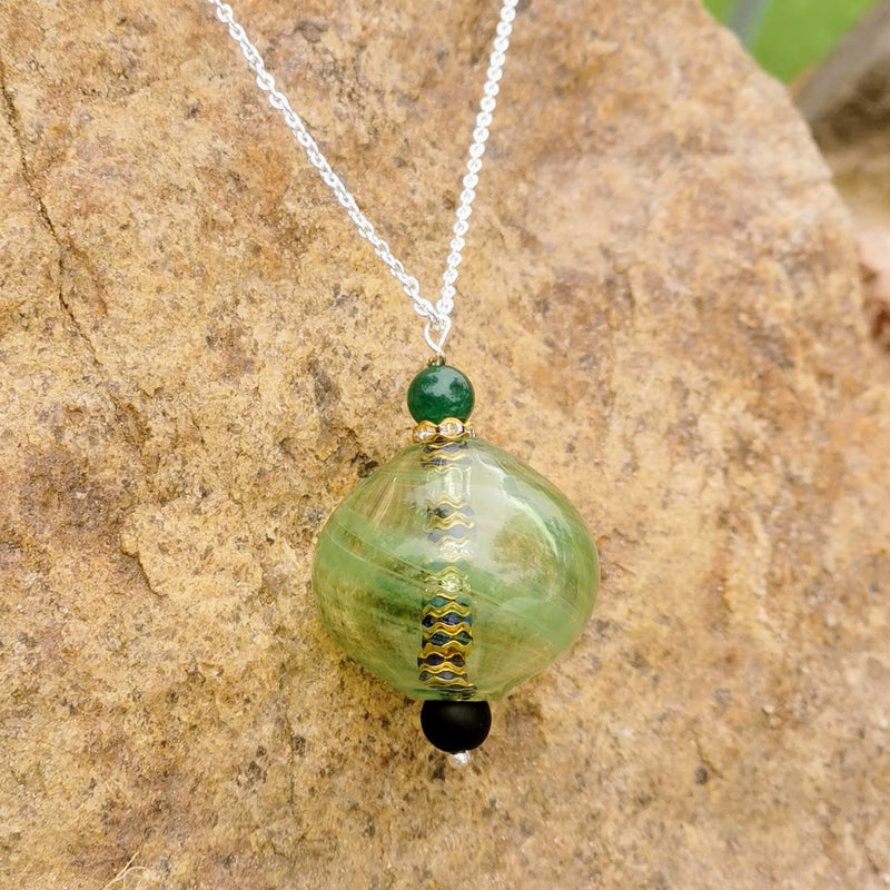 Classic Charm Necklace- Green