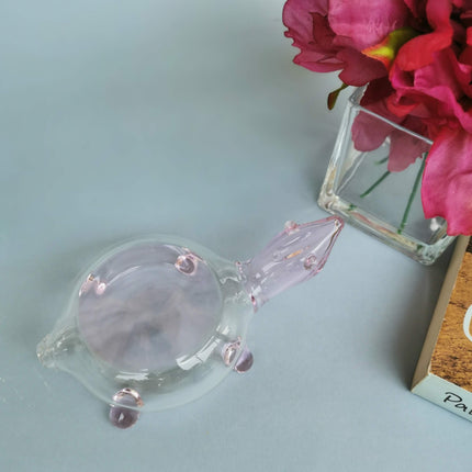 Collectible Glass  Art Turtles- Pink