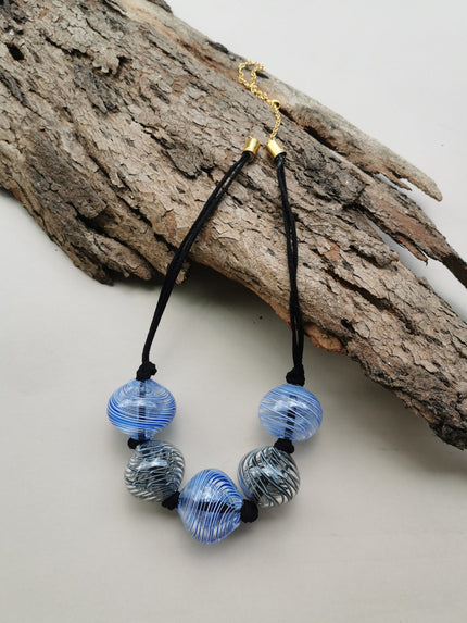 Earth Blue Spirit Echo- Necklace