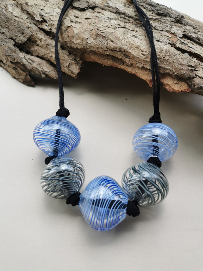 Earth Blue Spirit Echo- Necklace