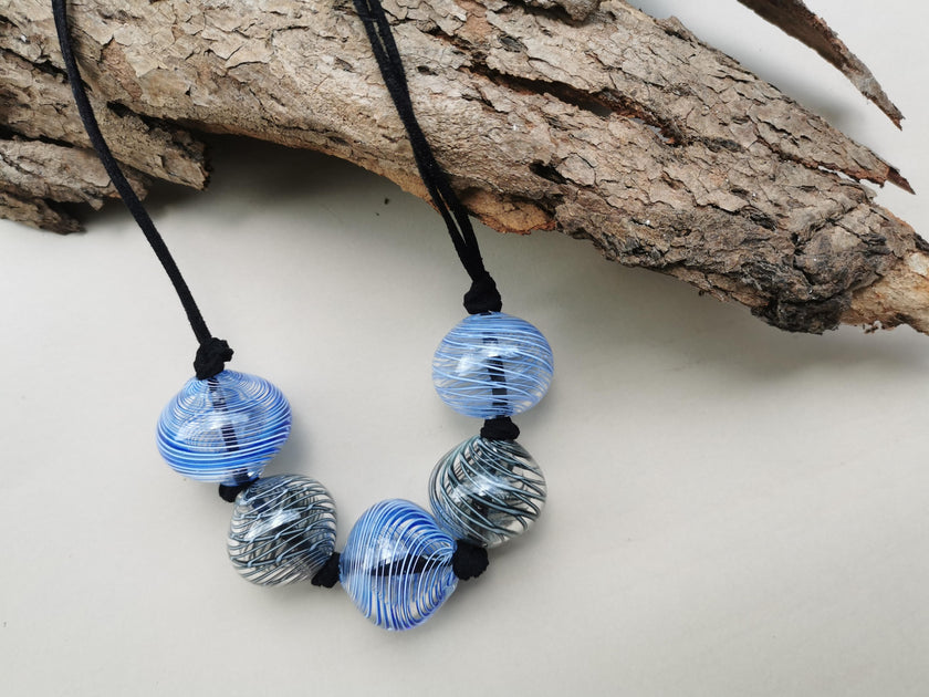 Earth Blue Spirit Echo- Necklace