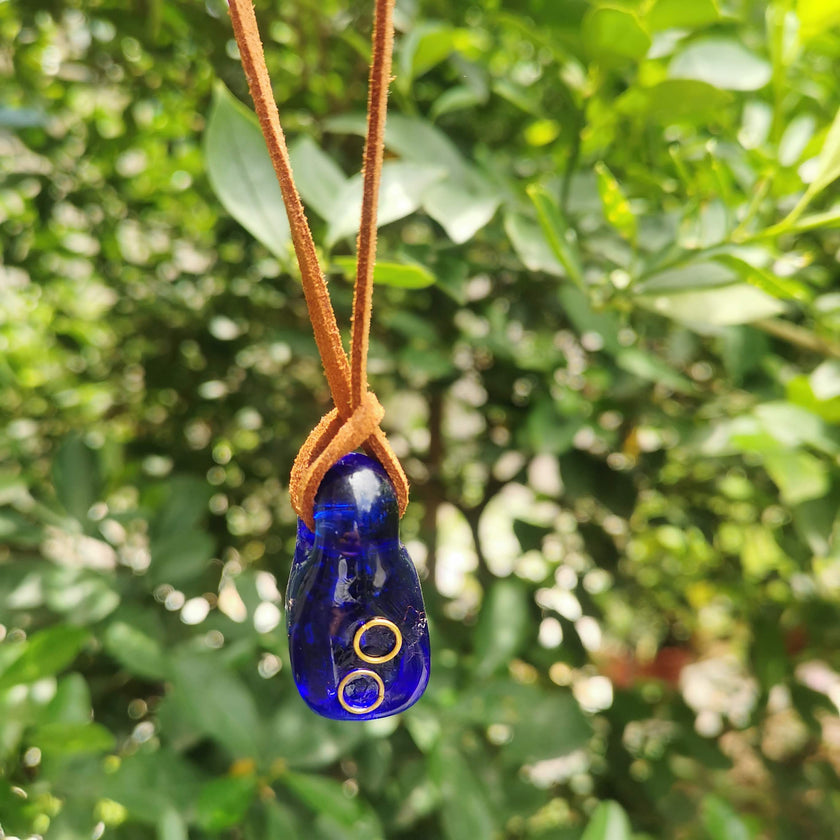 Earth Series Necklace - Earth Charm Blue