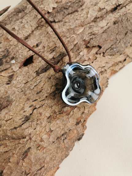 Flower Series Necklace - Smoke Grey