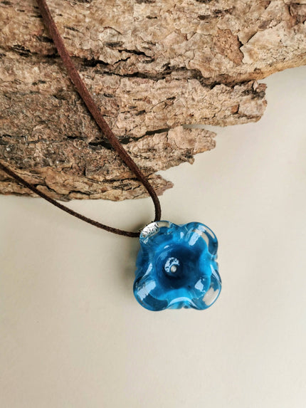 Flower Series Necklace - Blue Ocean