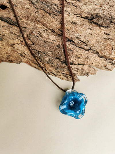 Flower Series Necklace - Blue Ocean