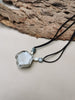 White Glass Petal Necklace