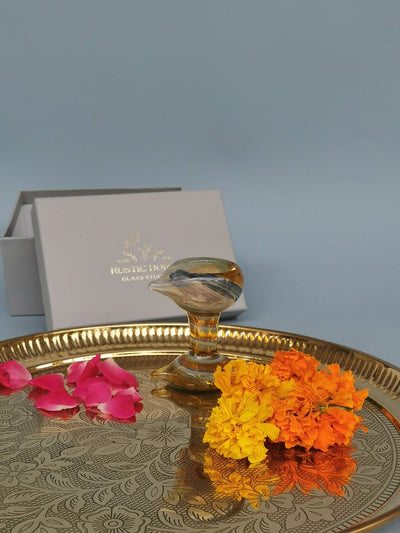 Art Glass Puja Diya-  Kalyani Jyot