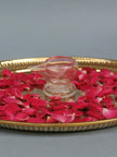 Art Glass Puja Diya-  Gulab ki Kali (set of 2 Festive Pack)