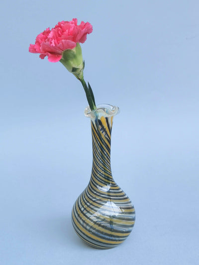 Murano Glass Style Vase- Spiral Bloom