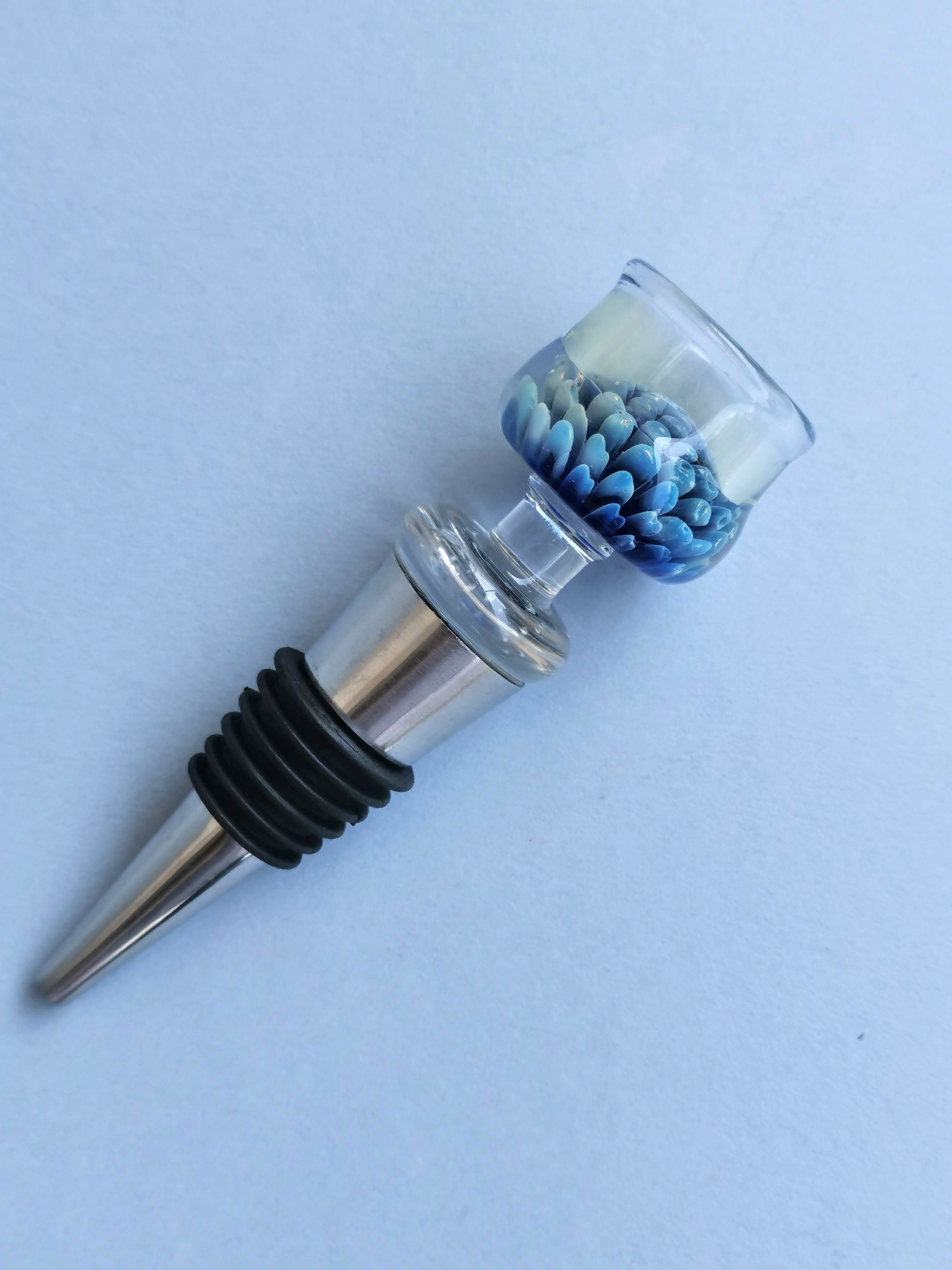 Blue Lotus Wine Stopper