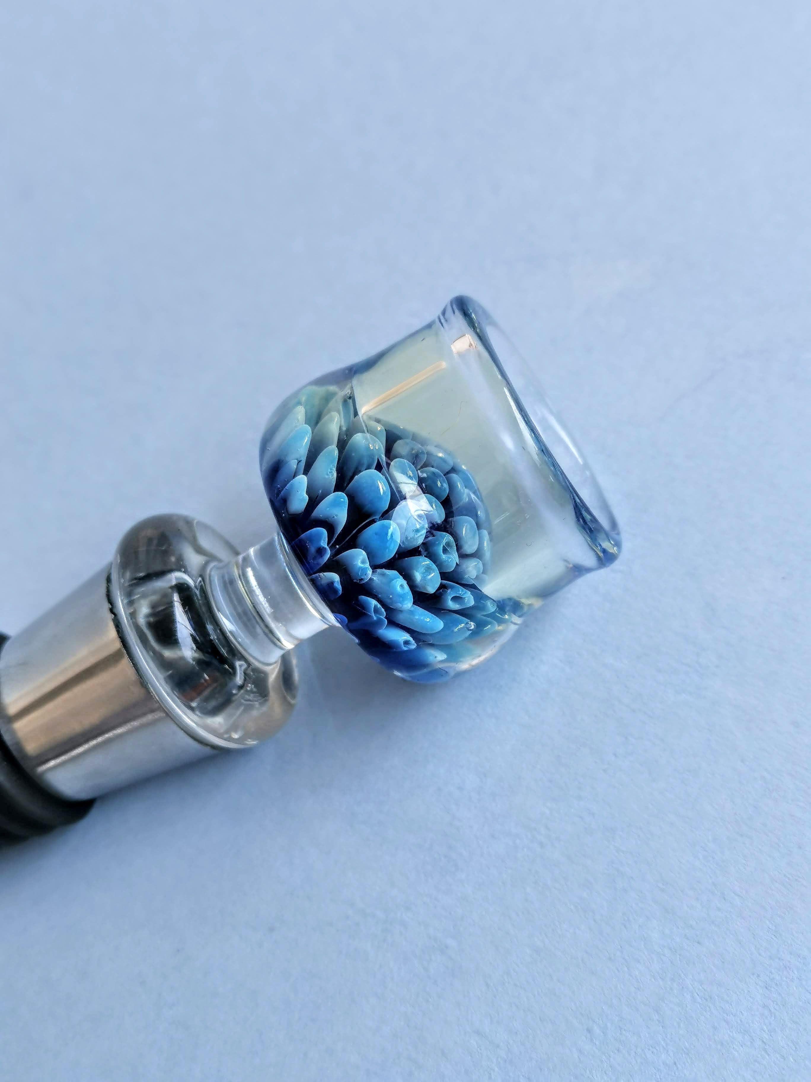 Blue Lotus Wine Stopper