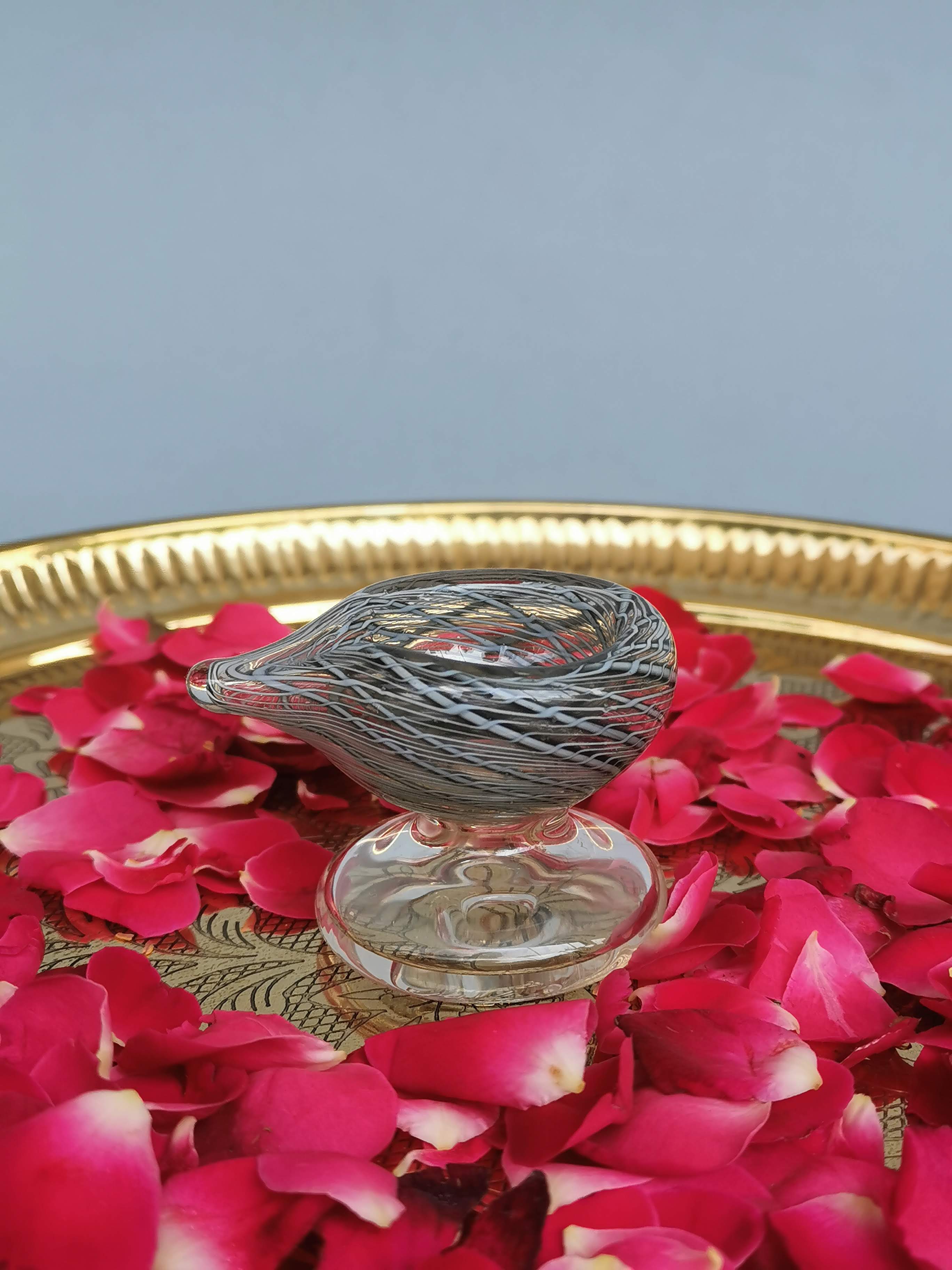 Art Glass Puja Diya-  Brahmam Deep