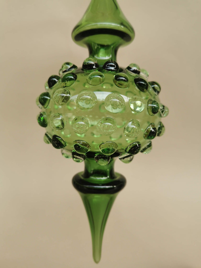Handblown Glass Ornament - Lumina Jade