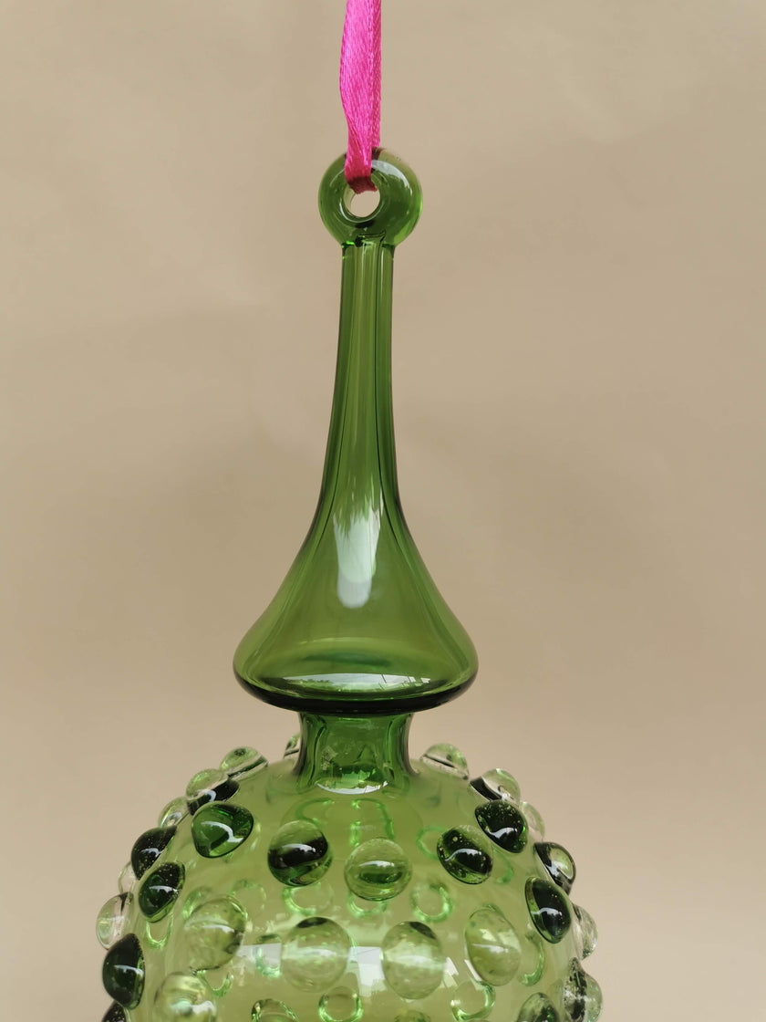 Handblown Glass Ornament - Lumina Jade