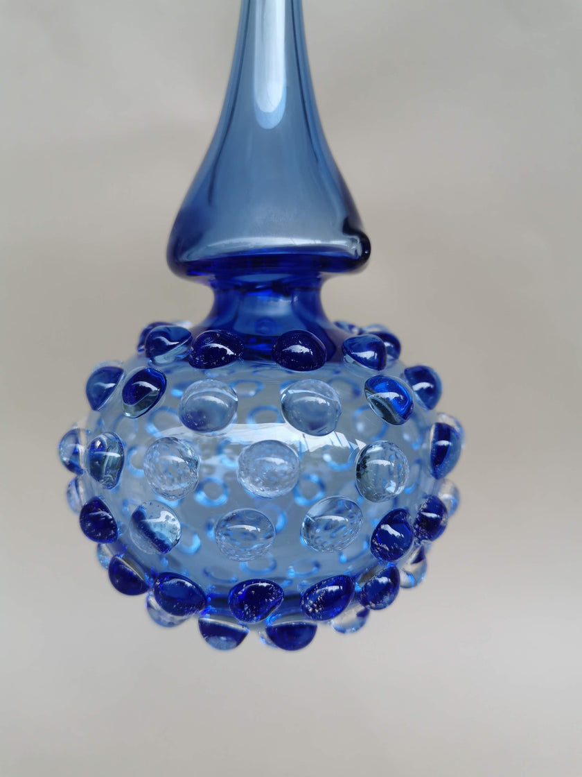 Handblown Glass Ornament -  Lumina, Moroccon Blue