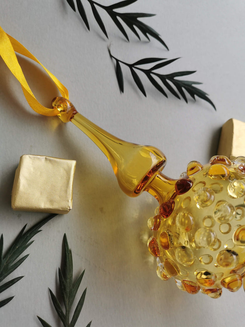 Handblown Glass Ornament - Sunset Lumina