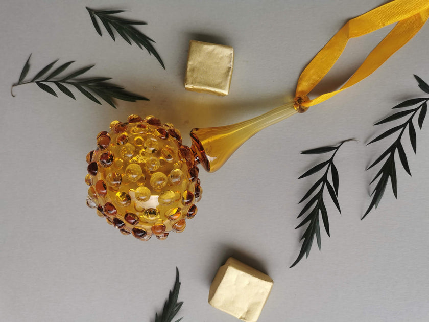 Handblown Glass Ornament - Sunset Lumina