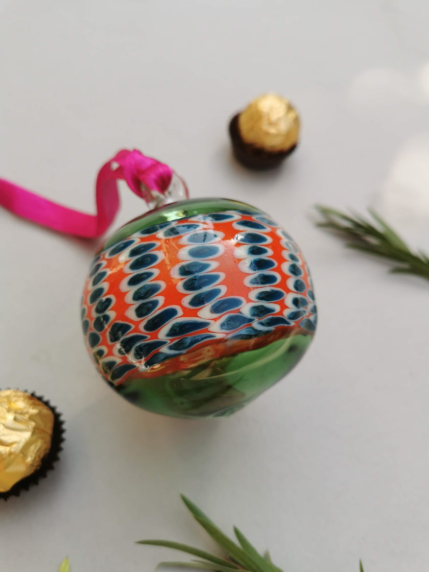 Fiesta Dreams -  Handblown Glass Ornament