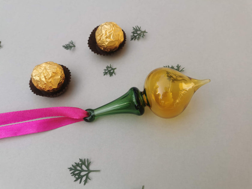 Handblown Glass Ornament - Splendour Jewel. Series (4 inches)