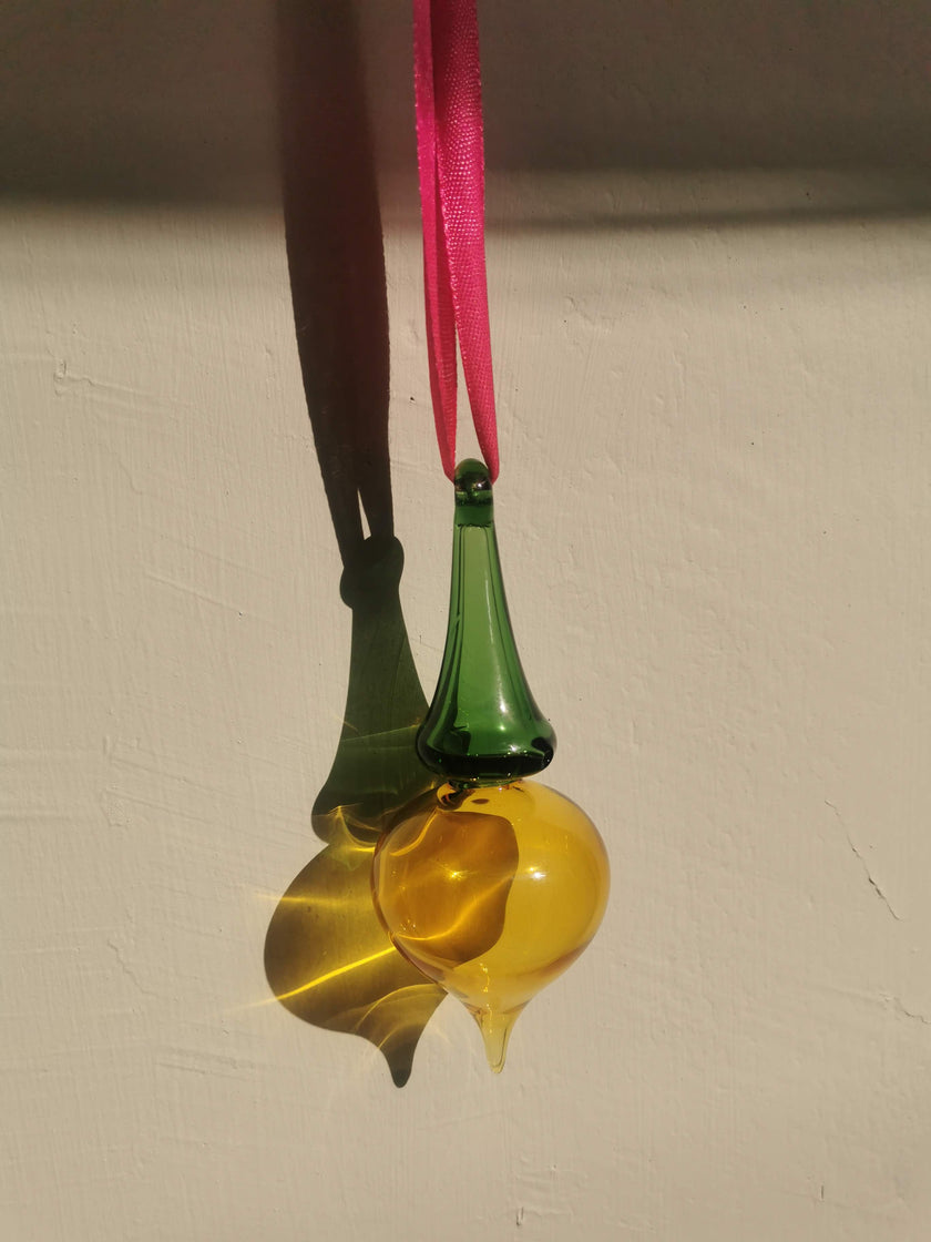 Handblown Glass Ornament - Splendour Jewel. Series (4 inches)