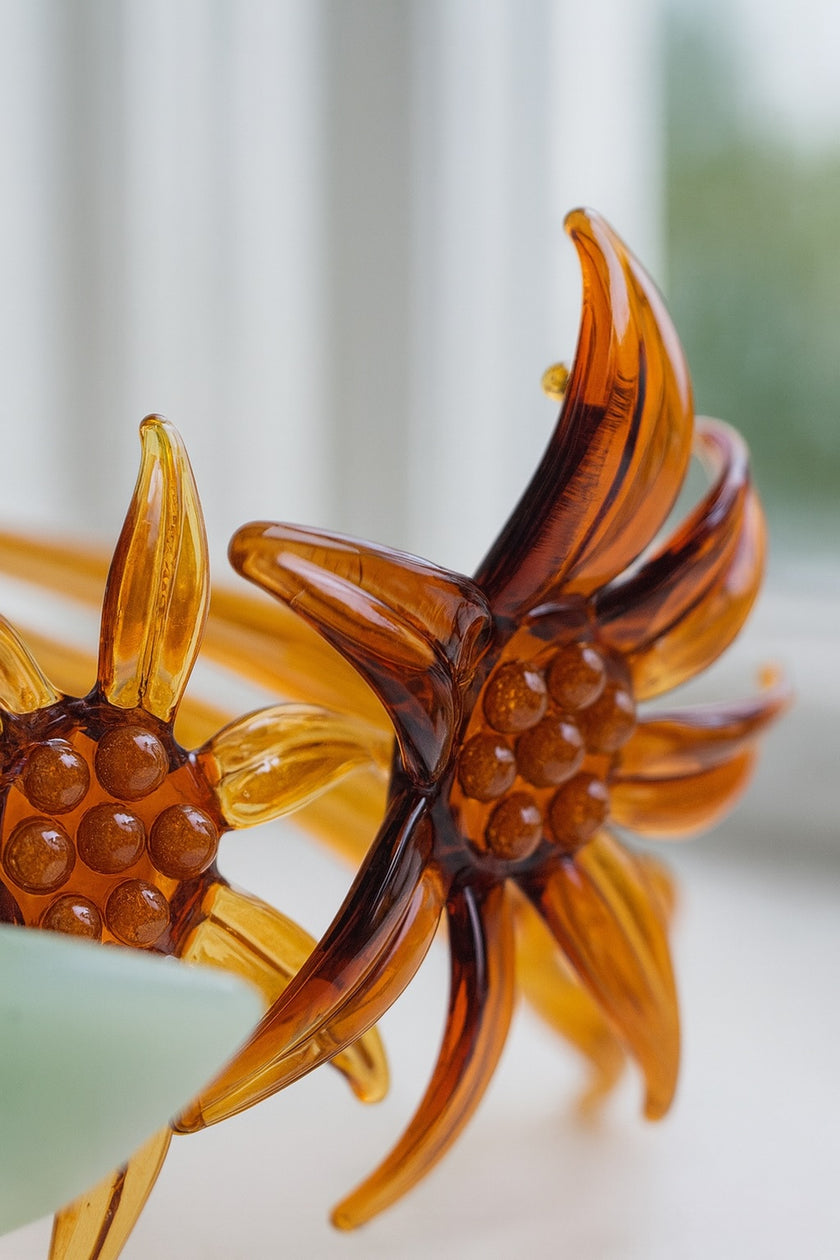 Lily in Golden Fields- — Handblown Glass Bouquet