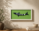 Modern Coastal Wall Art – Quirky Handblown Fish Design for Home & Gift Décor