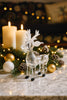 Frosted Antler Reindeer – Premium Festive Glass Sculpture