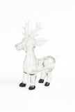 Frosted Antler Reindeer – Premium Festive Glass Sculpture