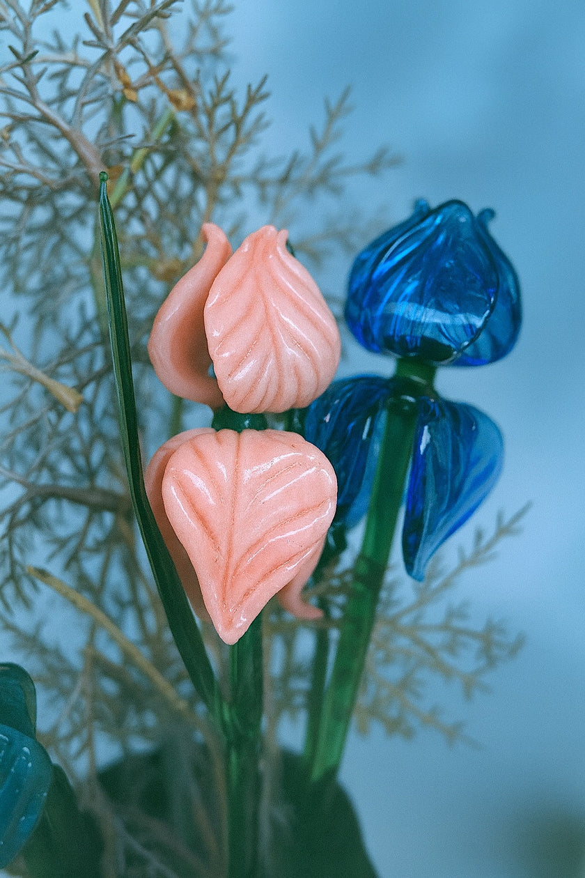 Venetian Rose Glass Flower