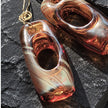 Amber Mirage — Handblown Glass Earrings