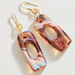 Amber Mirage — Handblown Glass Earrings
