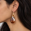 Sienna Drop — Handblown Glass Earrings