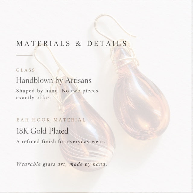 Solstice — Handblown Glass Earrings