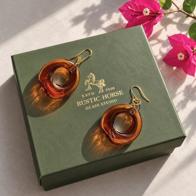 Solstice — Handblown Glass Earrings