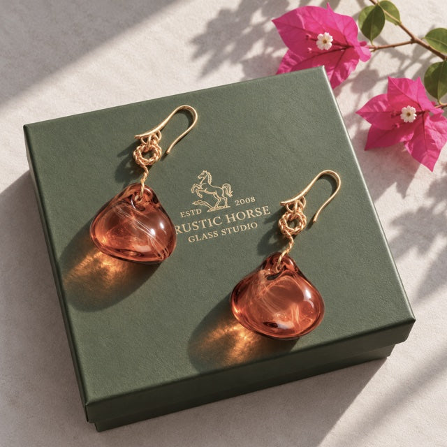 Molten Muse — Handblown Glass Earrings