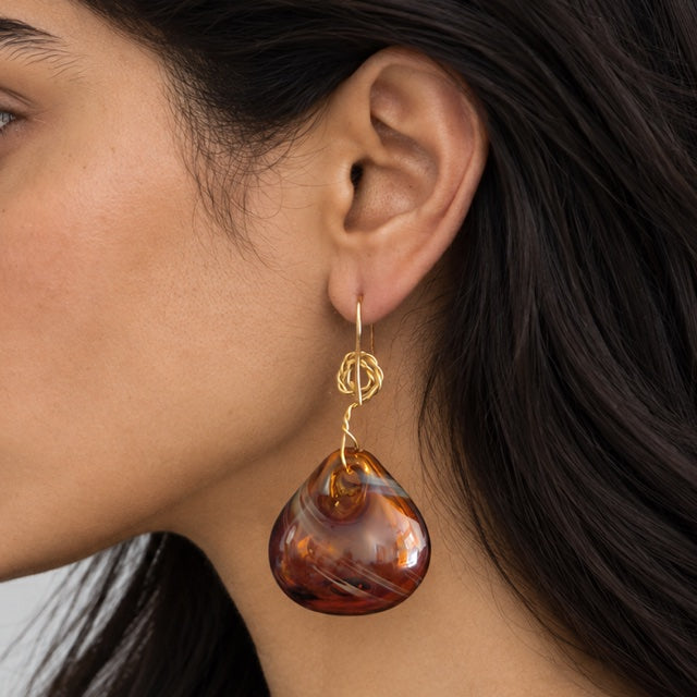 Molten Muse — Handblown Glass Earrings