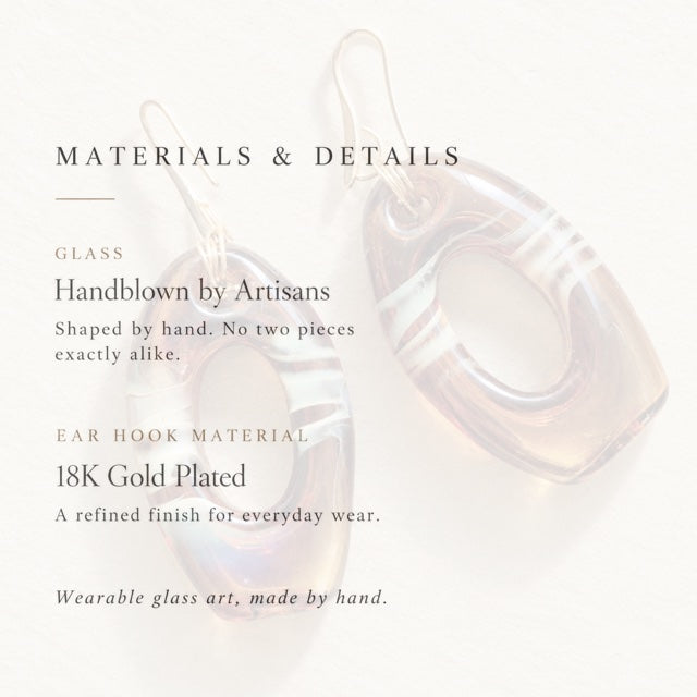 Molten Muse — Handblown Glass Earrings