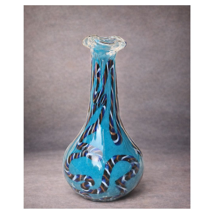 Handblown Murano Glass Bud Vase – Ocean Coral