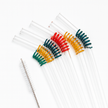 Mix Swirl Glass Straws Pack of 6
