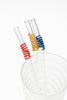 Mix Swirl Glass Straws Pack of 6