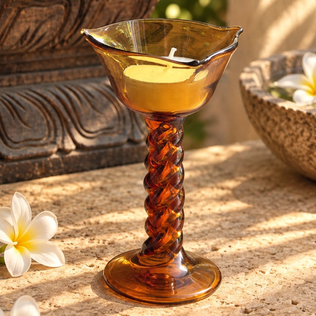 Amber Vine Diya - The Ritual Light