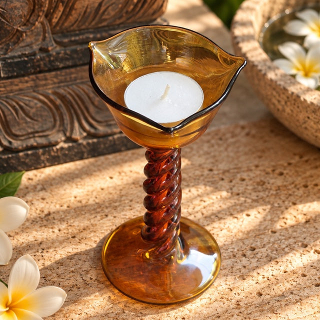 Amber Vine Diya - The Ritual Light