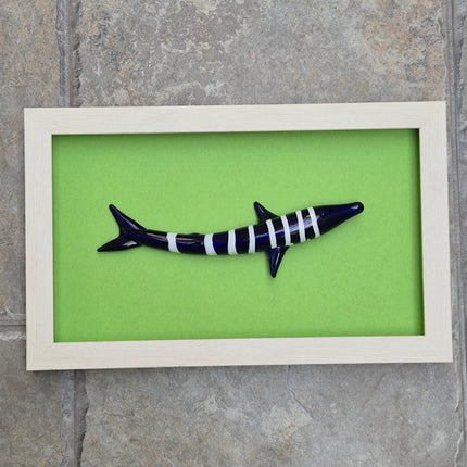 Modern Coastal Wall Art – Quirky Handblown Fish Design for Home & Gift Décor