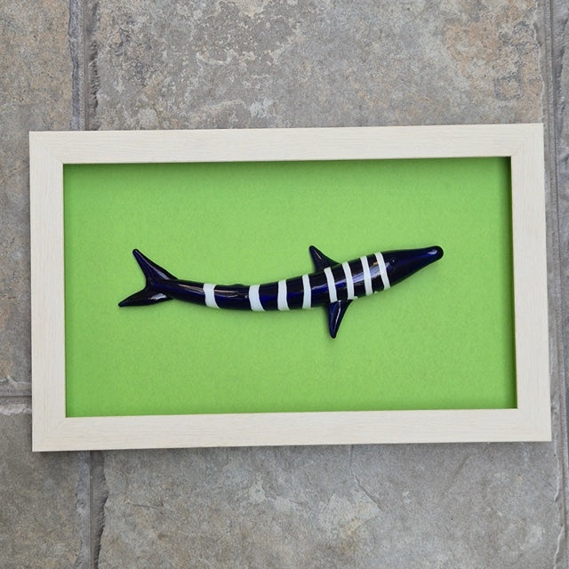 Modern Coastal Wall Art – Quirky Handblown Fish Design for Home & Gift Décor