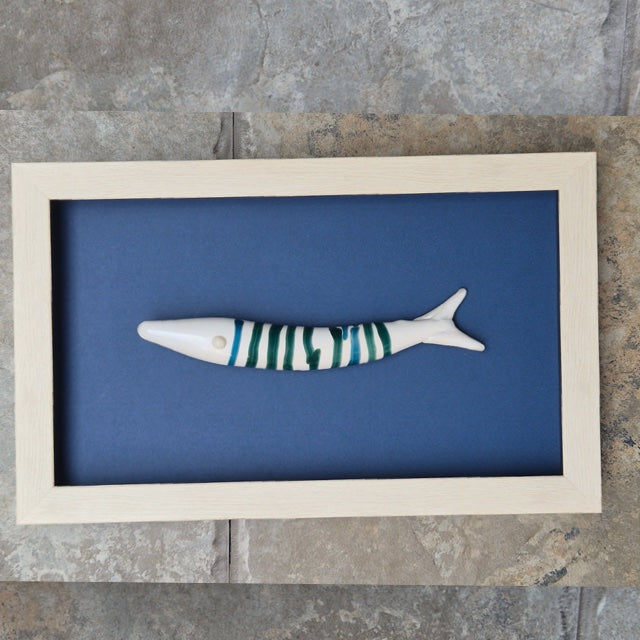 Modern Coastal Wall Art – Quirky Handblown Fish Design for Home & Gift Décor