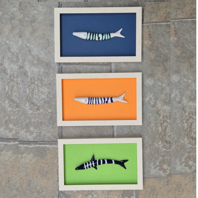Modern Coastal Wall Art – Quirky Handblown Fish Design for Home & Gift Décor