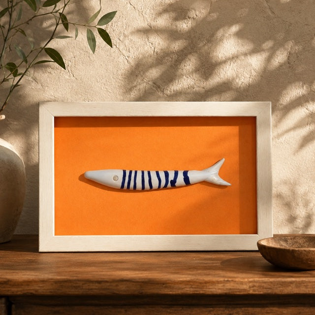 Modern Coastal Wall Art – Quirky Handblown Fish Design for Home & Gift Décor