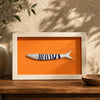 Modern Coastal Wall Art – Quirky Handblown Fish Design for Home & Gift Décor