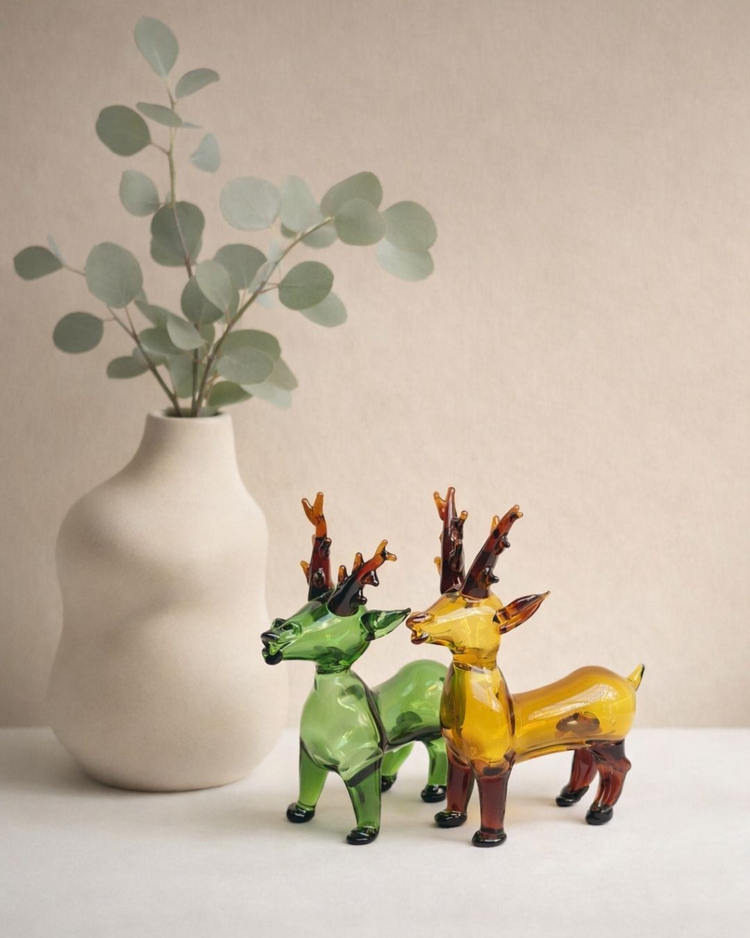 Amber Stag — Handblown Glass Sculpture thumbnail 3